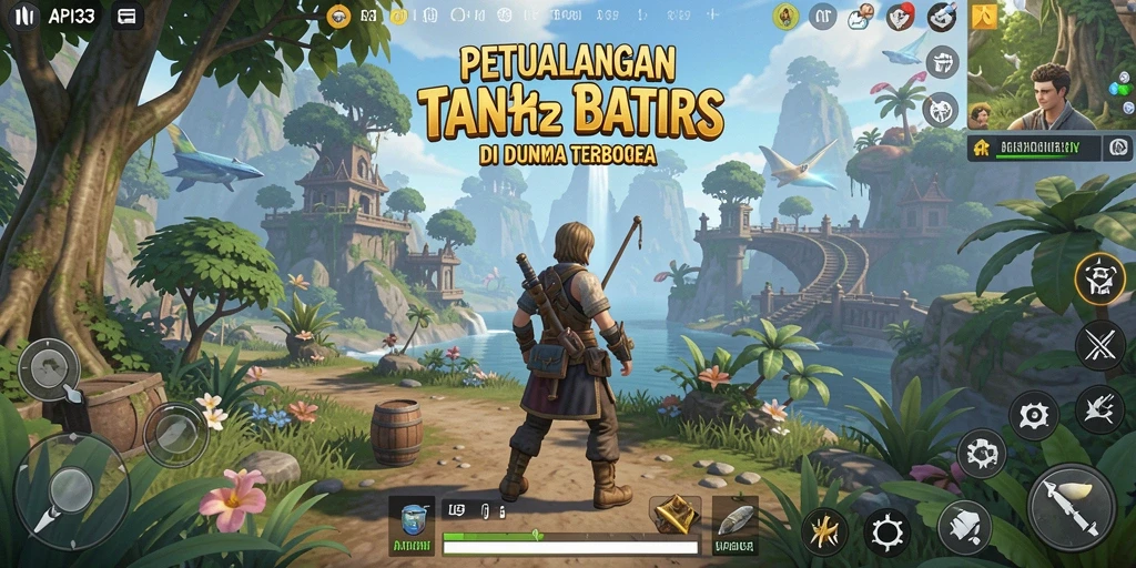 Tangkapan layar menampilkan eksplorasi mendalam dalam dunia Open World API33.