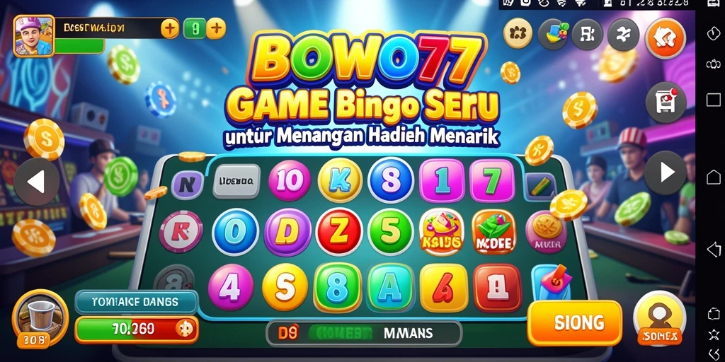 Tampilan gameplay seru dalam permainan Bingo BOWO77