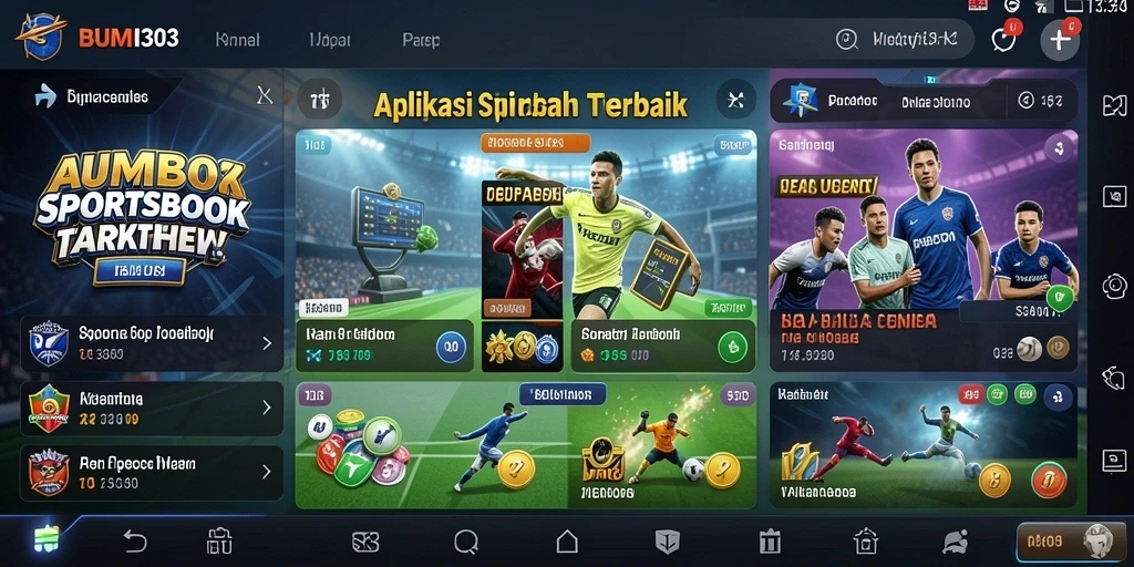 Tampilan antarmuka <strong>BUMI303</strong> saat pengguna sedang bertaruh di olahraga favorit.