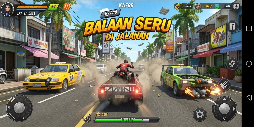 Gameplay seru KA789 dengan balapan menegangkan.