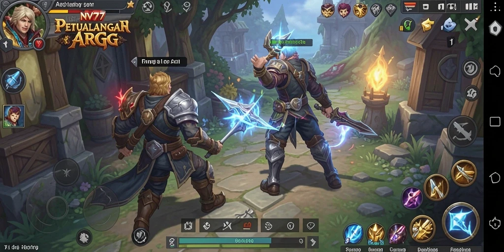Tampilan gameplay ARPG yang seru dan mendebarkan.