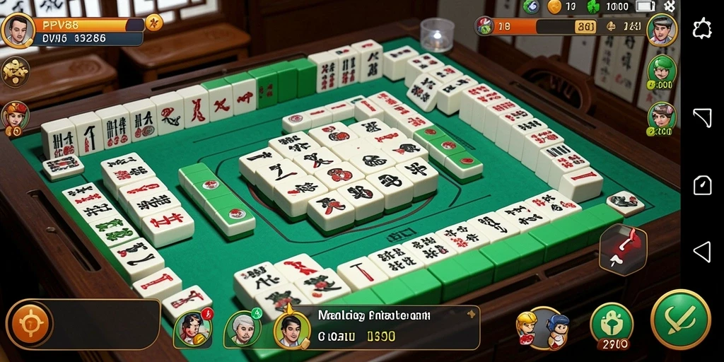 Tampilan gameplay menarik dari PPV88 dengan fitur Mahjong.