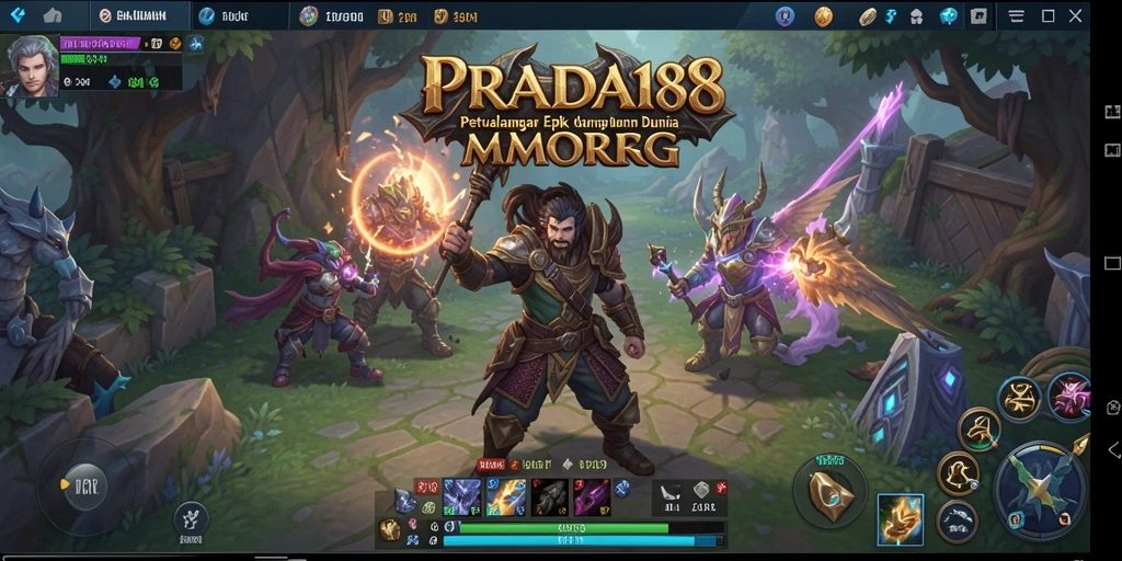 Screenshot gameplay PRADA188 menampilkan petualangan epik dalam dunia MMORPG.