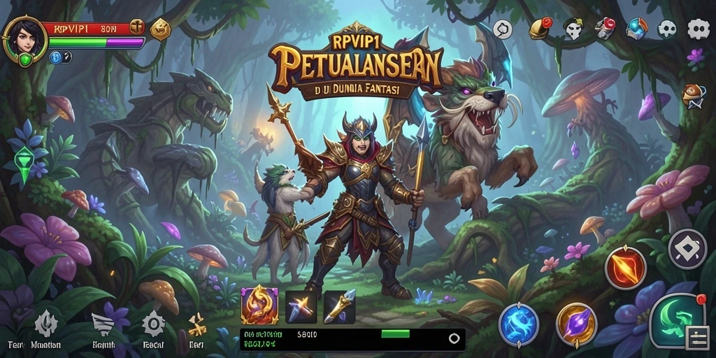 Tangkapan layar menampilkan petualangan mendebarkan dalam RPVIP1 dengan karakter yang dinamis.
