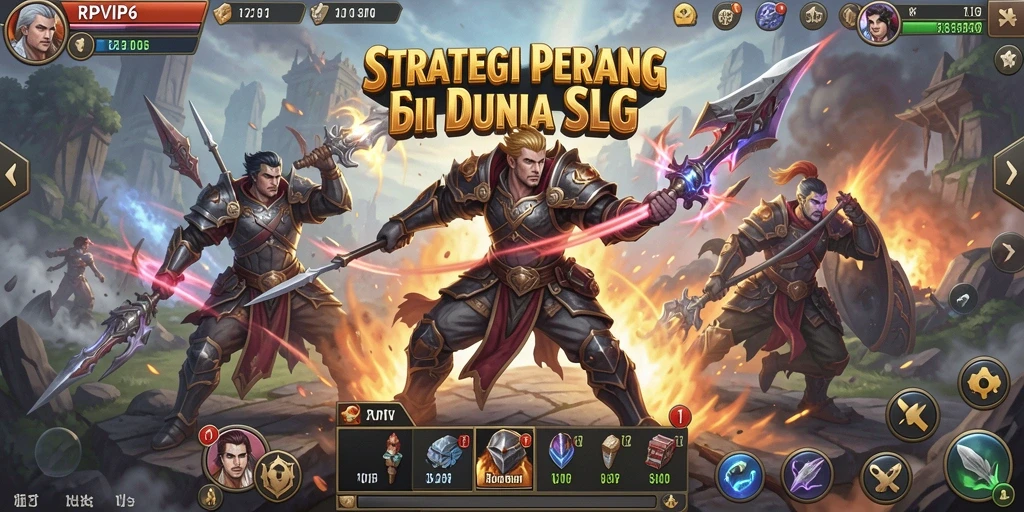 Tangkapan layar menampilkan aksi seru dalam gameplay SLG.