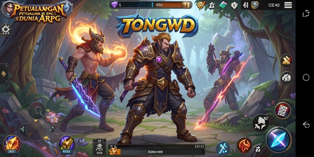 Tampilan aksi seru dalam gameplay ARPG TONGWD.